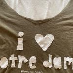 khaki sage green and white patchwork Notre Dame shirt size XL Photo 2