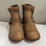 Musse & Cloud  Tan Studded Leather Anouka Boot Harness Size 8 Photo 1
