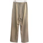 Cloud Ten Textured Wide Leg Pants Beige Gold Women's Size Medium Photo 2