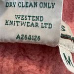 Vintage Aran Craft Women’s Cardigan Small 100% Wool Cable Knit Pink Photo 3