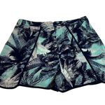 Women's Tropical Print Shorts Size Small Vacation Resort Multicolor Festival Blue Photo 1