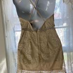 Forever 21 Cream Lace dress with adjustable straps and a sheer lace trim S Photo 1