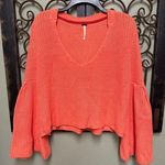 Free People orange knit sweater Photo 0