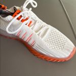 Omega Knit Walking‎ Shoes White Orange Size 38 Women’s 7.5 Photo 1