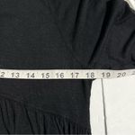 Free People Linen & Cotton Blend Long Sleeve Black Dress Whimsygoth Fairy Photo 7