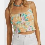 Billabong Floral Cami cropped tank top womens (small) beach summer colorful Photo 0