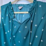 Merona  Green Sleeveless Top Blouse Womens Size‎ XL Tie Neck Office Work Summer Photo 8