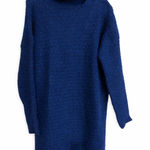 NWT Koton Royal Blue Shimmer Cowl Neck Tunic Sweater Size XL Photo 0