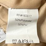 Princess Polly Beige Tan Faux Leather Vegan Bandeau Tube Sheath Mini Dress 2 Photo 3