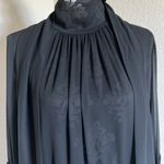 Frank Remme black long sleeve scarf dress NWOT( has a flaw)🎃 Size L Photo 8