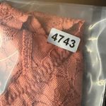 Free People  Intimately FP Rust Floral Lace‎ Racerback Bralette Small Photo 5