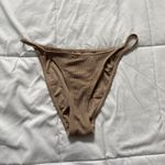 Cabana Del Sol NWT  Womens Size Large Bikini Bottom Top Set Brown Summer Beach Photo 5