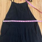 Stillwater Black Double Gauze Some Beachy Overalls Sz S Photo 2