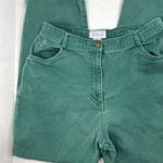 Vintage Dark Green High Waisted Tapered Leg Jean Trouser Size 30 Photo 2