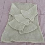 Gio & Gio. White Wool and Mohair Blend Tiered Sleeve Sweater, size S Made in Italy Photo 7