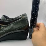 Wolky Mary Janes Women's 39 Pewter Gray Patent Leather Wedge Platform Shoe US8.5 Size 8.5 Photo 6