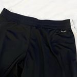 Nike  Dri Fit Mid Rise Straight Leg Black White Capri Athletic Crop Pants Medium Photo 5