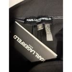 Karl Lagerfeld  Paris Womens High Waist Wide‎ Leg Dress Pants Sz 12 Cropped Black Photo 3