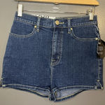 BDG  Shorts Womens 27 Blue Denim Pinup Super High Rise Stretch 5 Pocket Photo 0