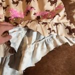 Fantastic Fawn  beige horse dress  size small  This looks to have been cut into a shorter shirt if you need the length just message me! Photo 3