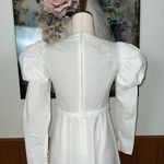 Beautiful Vintage 1960s/70s Renaissance Wedding Gown! White Size 10 Photo 7
