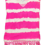 Southern Tide  size large beach‎ coverup Pink and White Tie-Dye Women's Photo 0