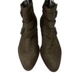 Sole Society Nelmaeya Leather Almond Toe Ankle Boots Brown Size 10 Photo 3