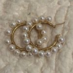 Gold Pearl Hoops Photo 0