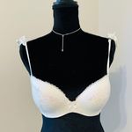 Victoria's Secret Victoria’s Secret Sequin Flutter Strap White Padded 32D Photo 0