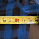 Madewell Latitude Blue Black Buffalo Plaid Flannel Shirt Dress - Size XS Photo 11