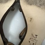 BCBG Paris Bronze Metallic Slingback Strappy Sandals 4" Heel Shoes 8B Brown Size 8 Photo 7