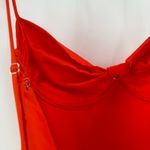 ASTR The Label Mariela Dress Size Medium Slip Midi NEW Red Orange Satin NWOT Photo 8