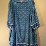 Coolibar UPF 50 Women's Garden Party Dress Sun Protection Blue Size 3X Photo 1