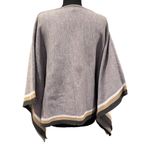 Ann Taylor  Women’s gray knit  Poncho sweater one size Photo 2