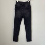 Free People  Women's Distressed‎ Jeans Skinny Button Fly Slim Fit Black Size 26 Photo 3
