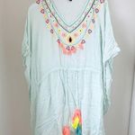 Primark Women’s Pale Green Embroidered Swim and Beach Coverup Sz M Photo 0