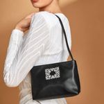 Boutique small faux leather purse with crystal decoration​​​​​​​​​​​​​​​​​​​​​ Photo 2