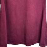 By & By Long Sleeve Knit Ribbed Mini Sweater Dress Burgundy NWT Medium #1117G3J Red Photo 5