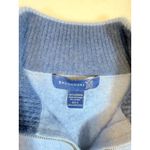 Brookmore Women's Blue 1/4 Zip Up Cashmere Sweater Pullover Size L Size L Photo 2