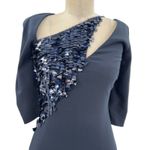 Cushnie et Ochs Larissa Sequin Pencil Dress Navy Blue Size XYZ *Damaged Photo 2