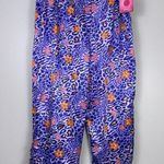 Xhilaration Vintage New 2001 Y2k Satin Pajama Pants Juniors XL Purple Animal NOS Photo 0