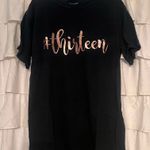Comfort Colors Black and Rose Gold #Thirteen t-shirt Photo 0