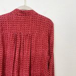 Anthropologie [] Holding Horses Red Sammie Button Down Blouse Western Sz Large L Photo 5