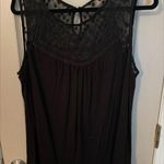 Loveappella  Lace Trim Sleeveless Top Photo 0