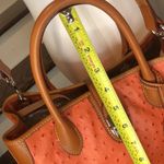 Dooney & Bourke Orange Ostrich Leather Crossbody Shoulder Bag Design NWOT Photo 7