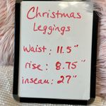 Christmas Leggings Knit Red Green Nordic Comfy Pants Womens Small Size undefined Photo 8