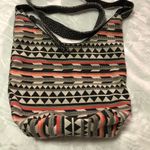 Super Cute Bohemian Aztec Design Sack Purse Brown Photo 1