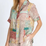 Johnny Was NWT  Workshop Marseille Garden Resort Shirt in Pink size S Photo 0