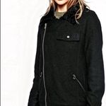 Free People Asymmetrical Full-Zip Faux Fur Collar Moto Jacket Photo 1