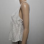 Free People Ivory Twist and Shell Embroidered Sleeveless Top Size XS Photo 2